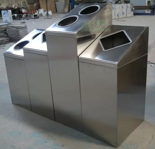 江西南昌商場不銹鋼分類環?；厥胀靶婪桔诠S生產圖