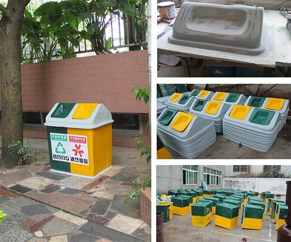  采購玻璃鋼戶外垃圾桶，認準欣方圳垃圾桶廠家